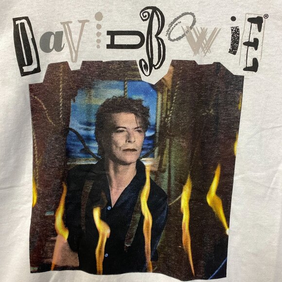 David Bowie Retro Graphic T-Shirt Size Large - Picture 2 of 4